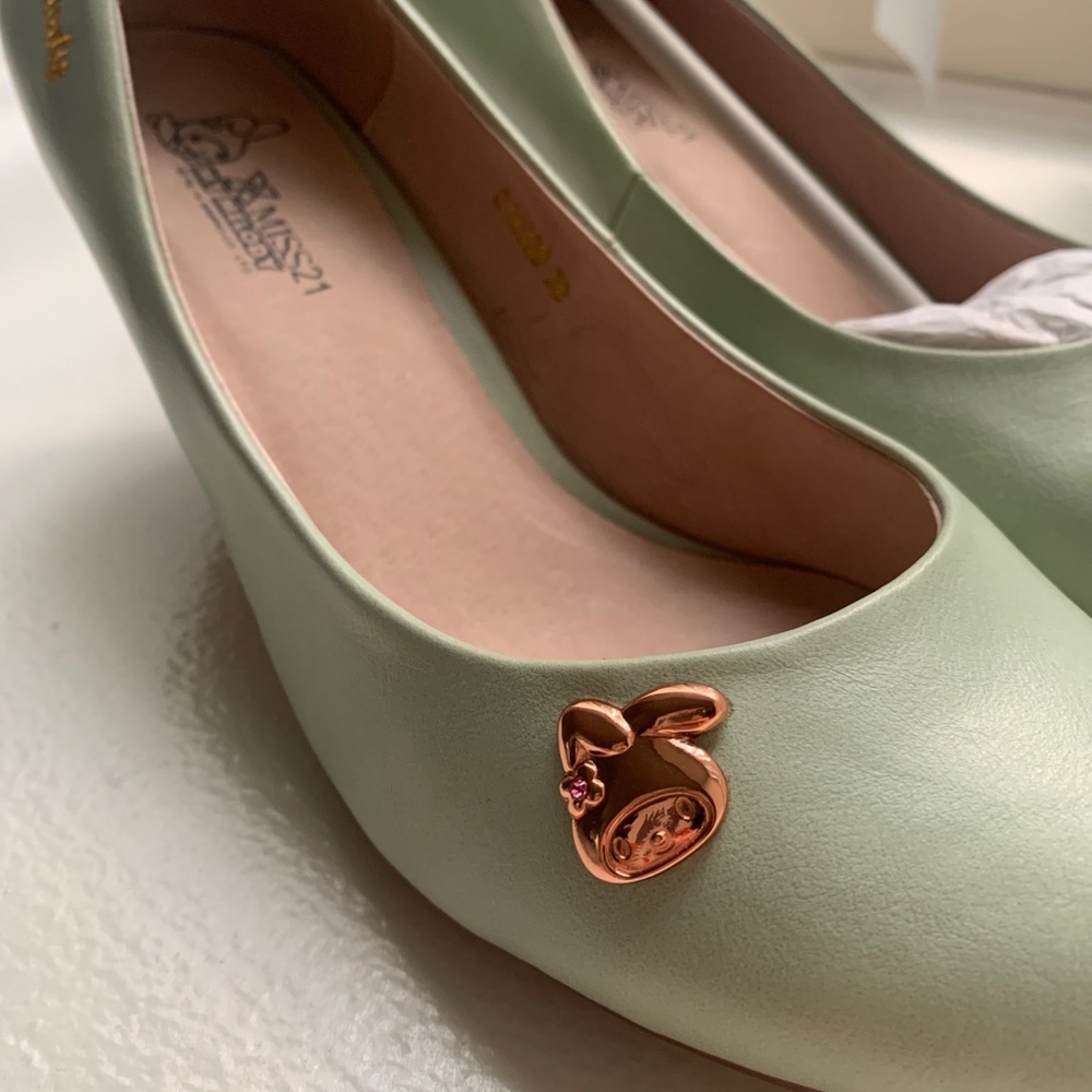 SANRIO Mint heels, Sanrio My Melody Missy21, size EU39.  Nearly new!